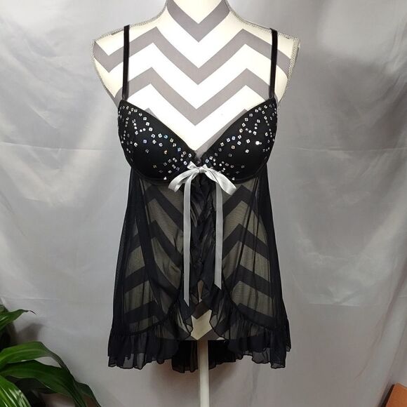 Inner Secrets Other - NWOT Inner Secrets Lingerie Sequined Bra Top